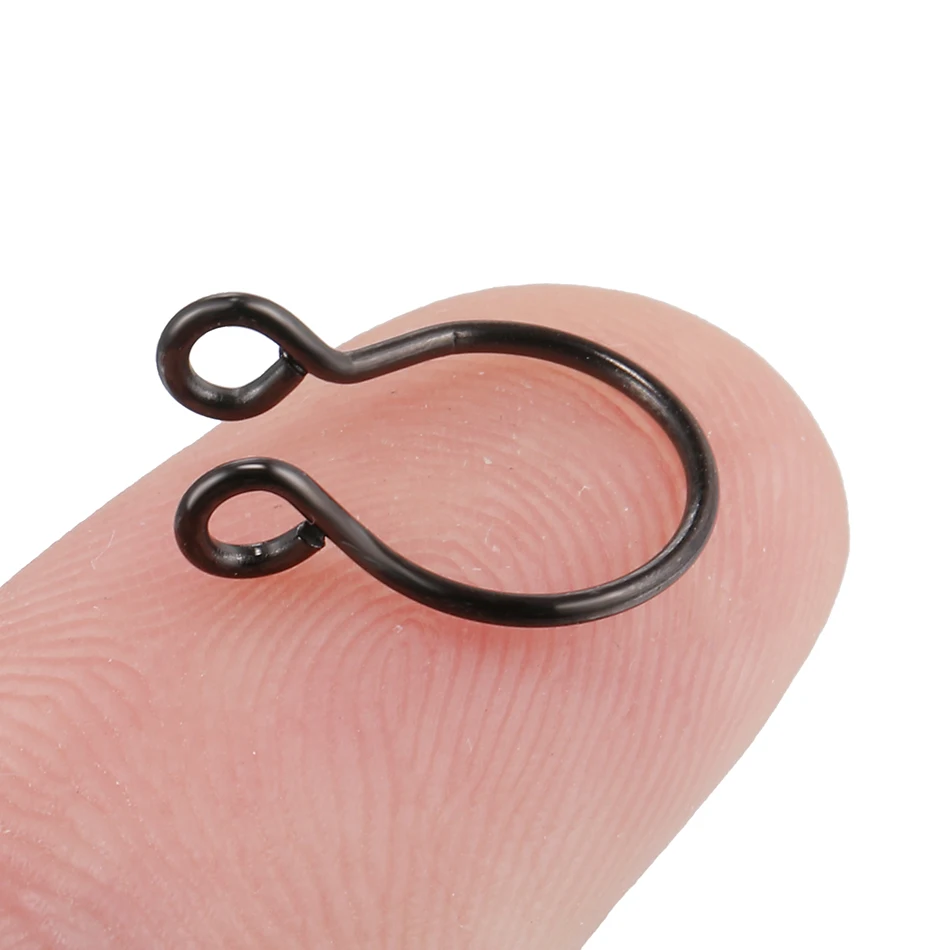 Фейк пірсинг обманка септум чорний