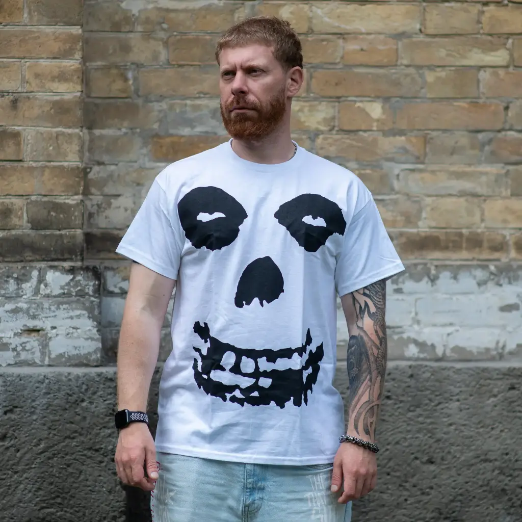 Футболка Misfits Skull біла
