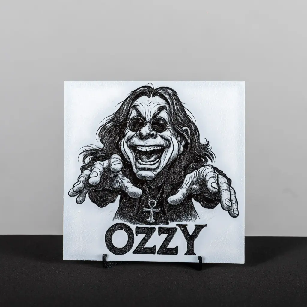 3D картина Оззі Осборн - Ozzy Osbourne Laugh з підставкою