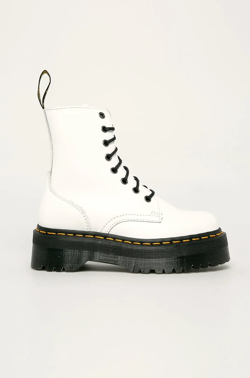 Черевики Dr. Martens 15265100 White 8 люверсів на платформі білі