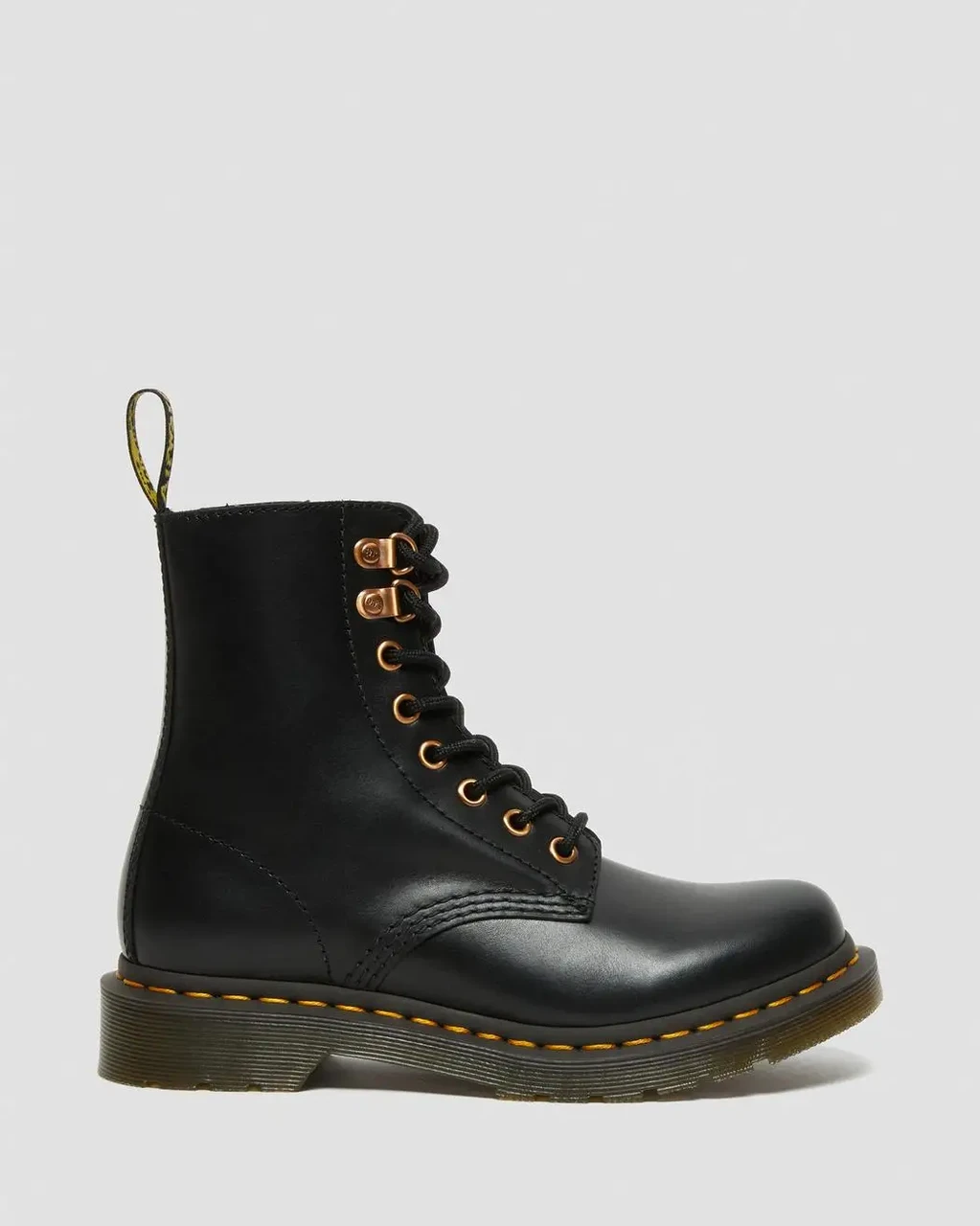 Черевики Dr. Martens 26874001 1460 PASCAL ROSE GOLD BLACK WANAMA 8 люверсів чорні