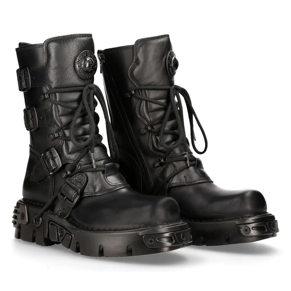 Чоботи New Rock M-373-S18 на платформі чорні