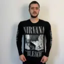 Лонгслів Nirvana - Bleach чорний