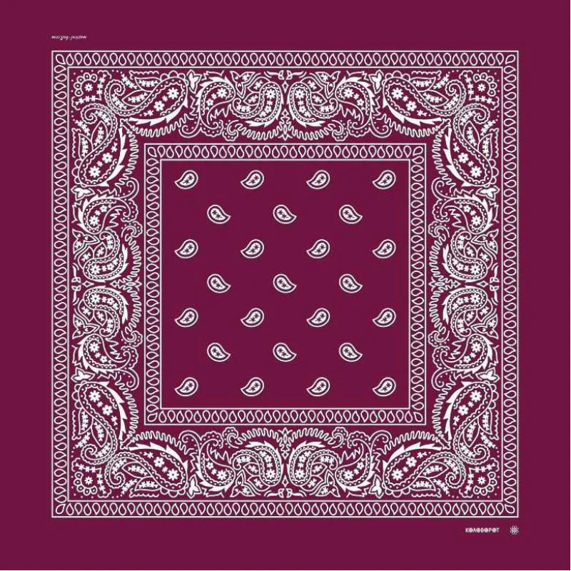 Бандана Коловорот Бута з малюнком "Турецький огірок" бордова