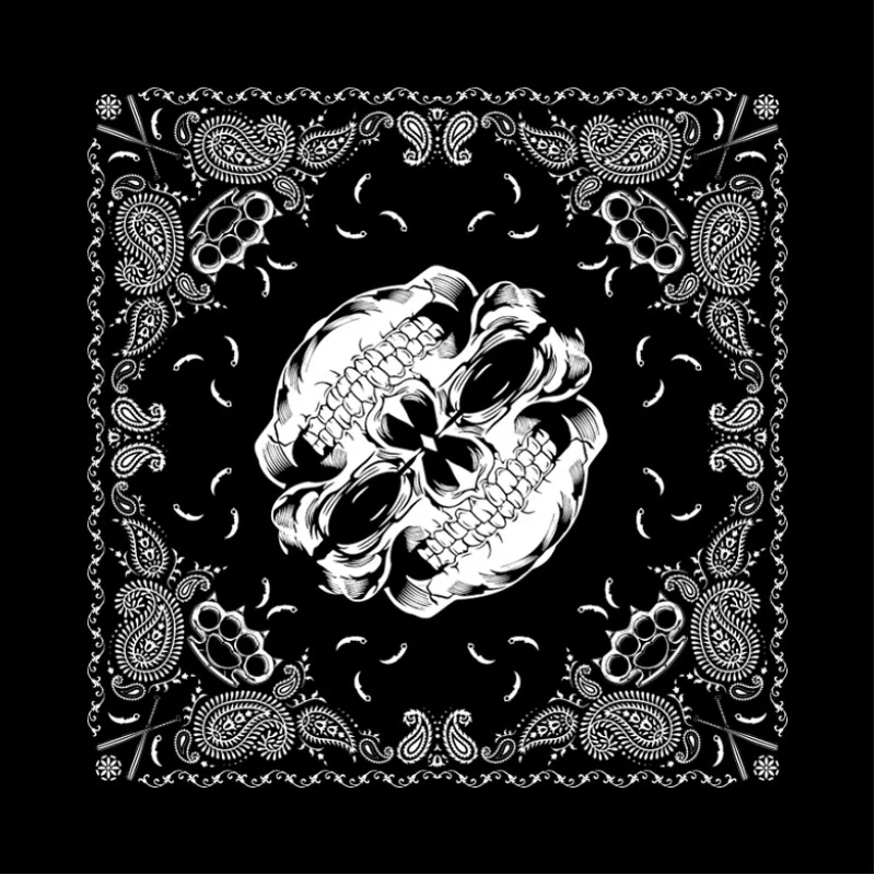 Бандана Коловорот Гангстер з малюнком "Турецький огірок" чорна