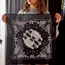 Бандана Коловорот Гангстер з малюнком "Турецький огірок" чорна