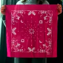 Бандана Коловорот Скелети та кістки бордова