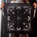 Бандана Коловорот Скелети та кістки чорна