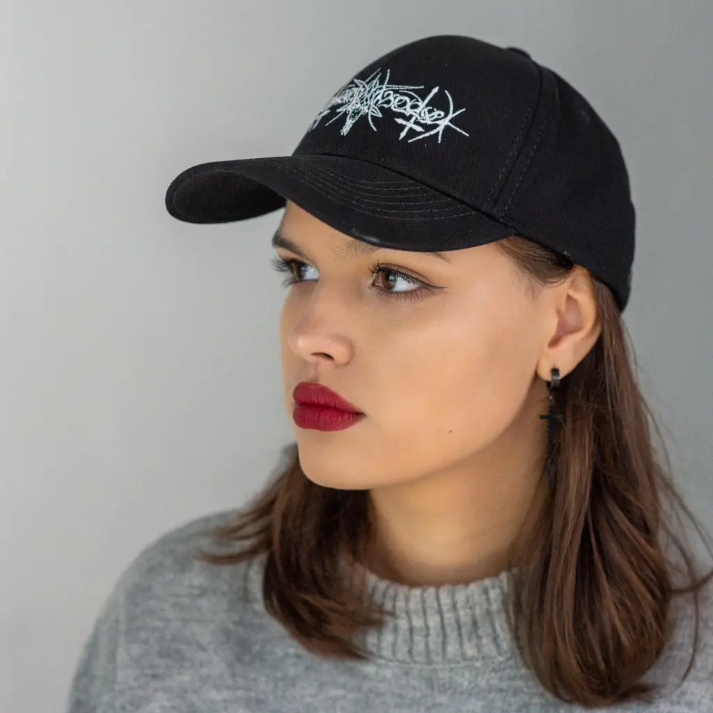 Бейсболка Nokturnal Mortum - Goat Horns White Logo