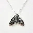 Кулон на ланцюжку Moth Skull