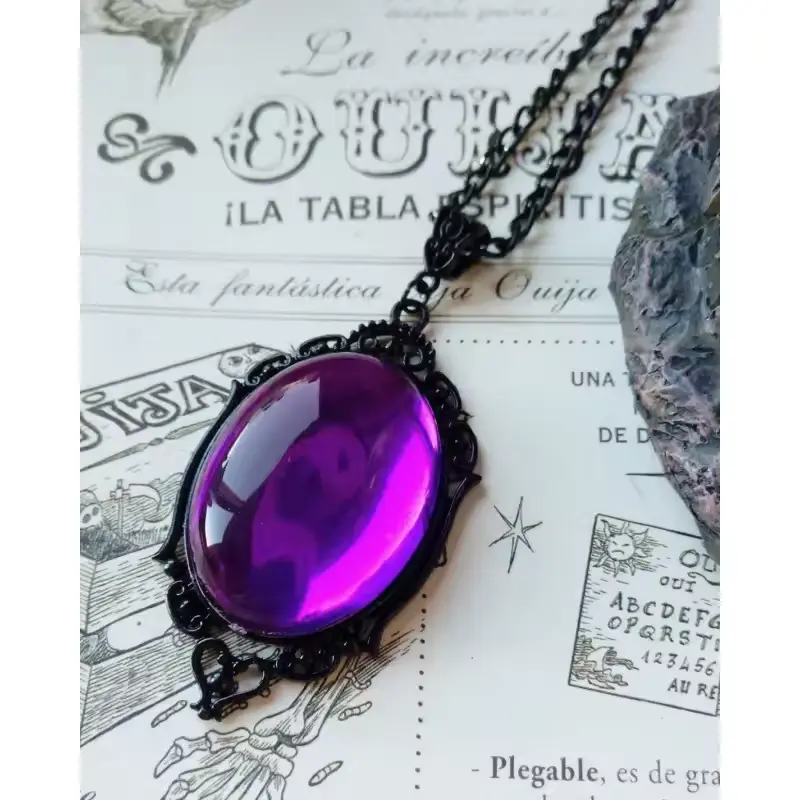 Кулон на ланцюжку Фіолетовий Камінь - Purple Stone