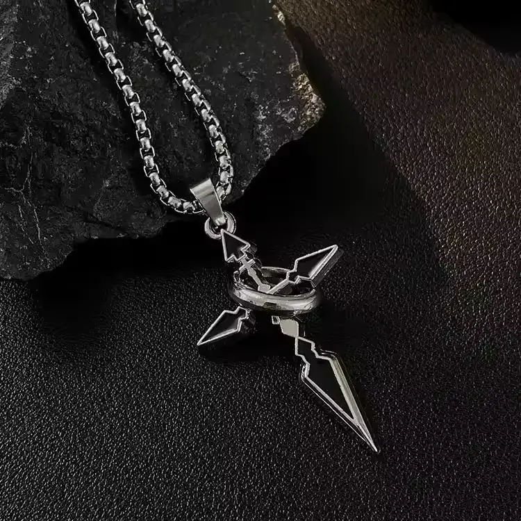 Кулон на ланцюжку Хрест - Cross з обручкою