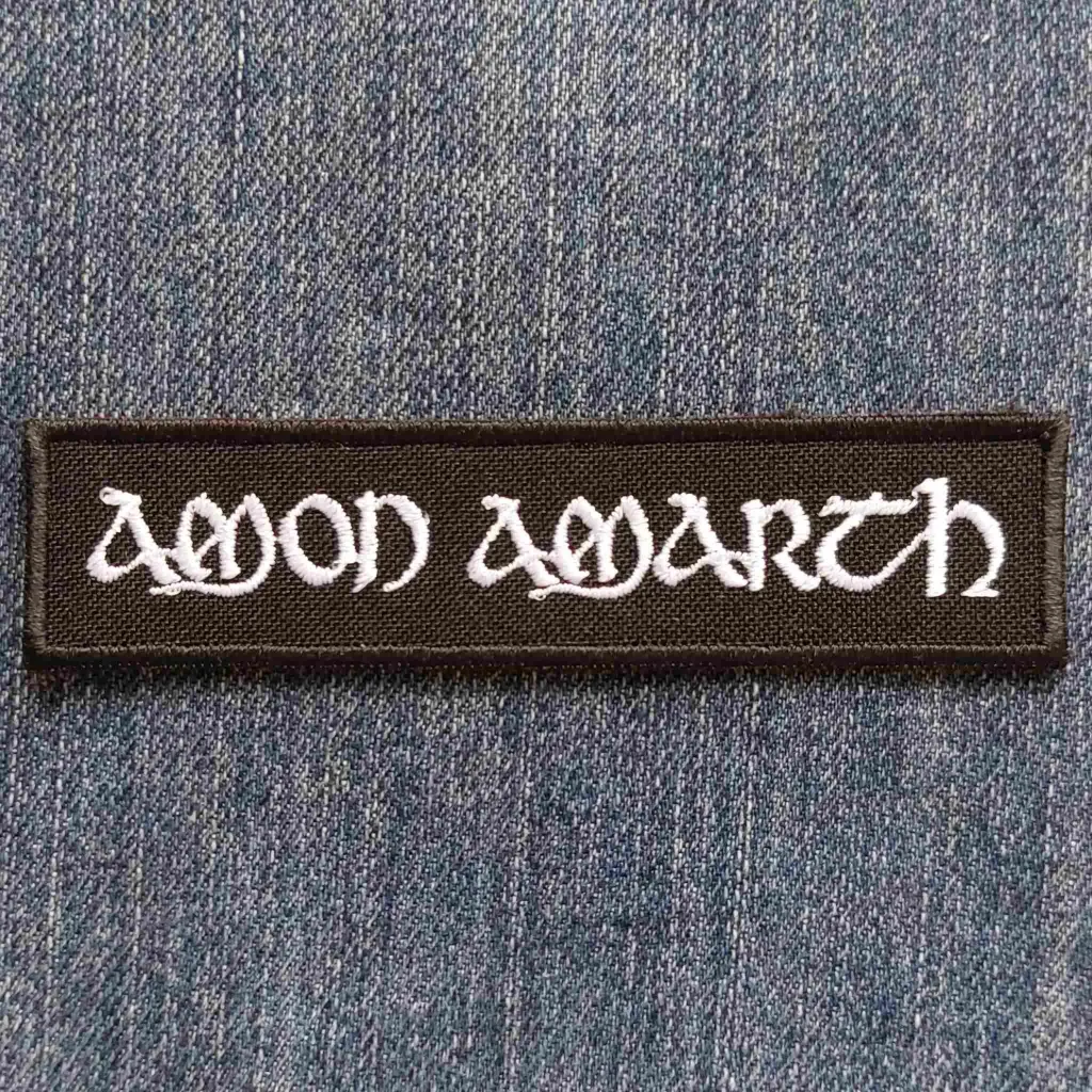 Нашивка Amon Amarth White Logo вишита