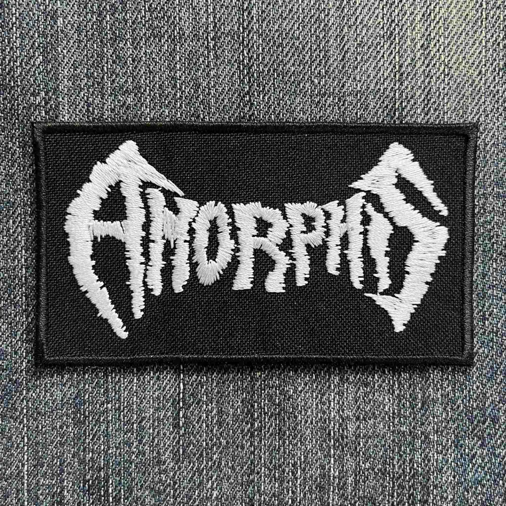 Нашивка Amorphis Old Logo White вишита