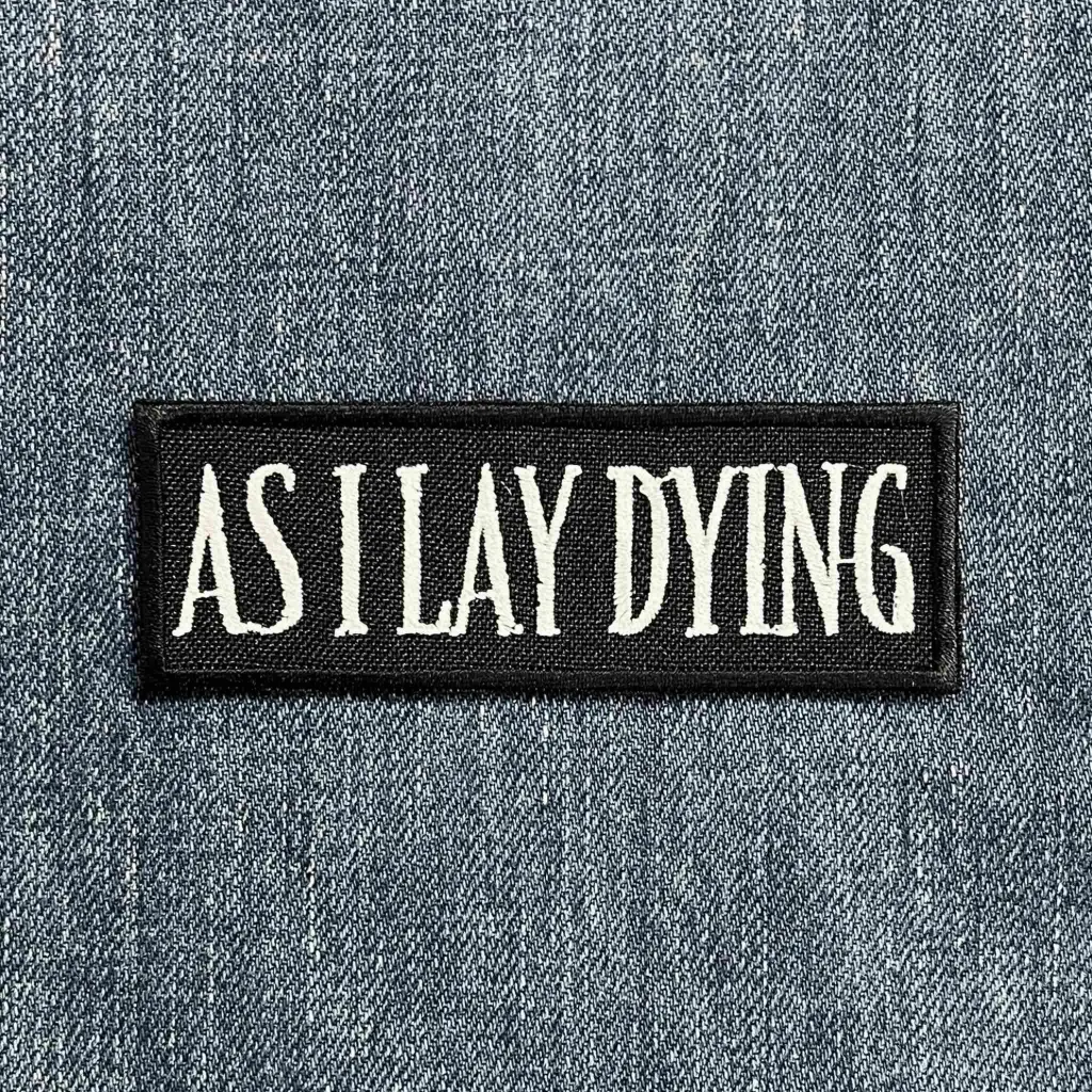Нашивка As I Lay Dying White Logo вишита