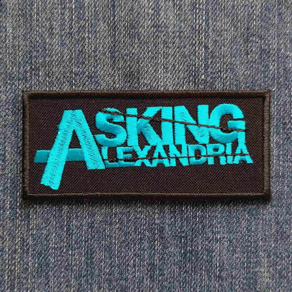 Нашивка Asking Alexandria бірюзова вишита