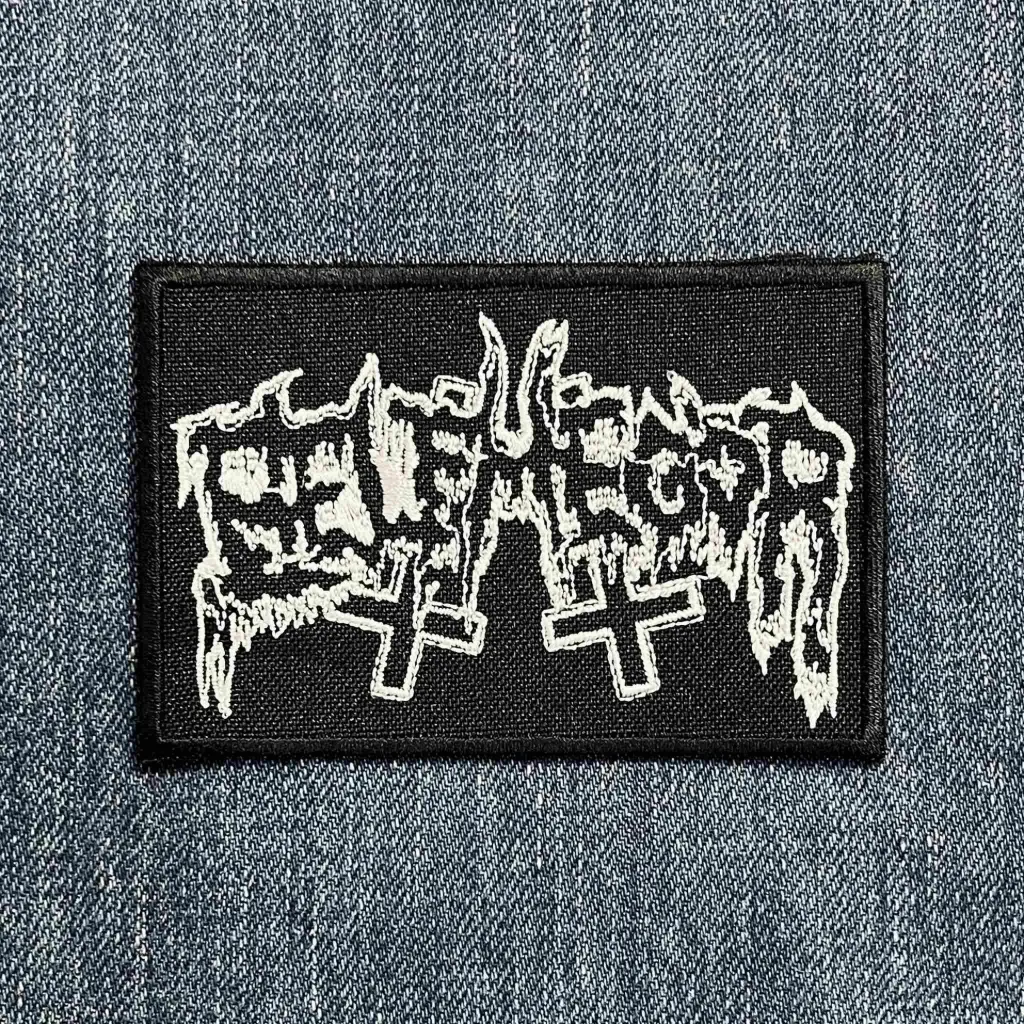 Нашивка Belphegor Black/White Logo вишита