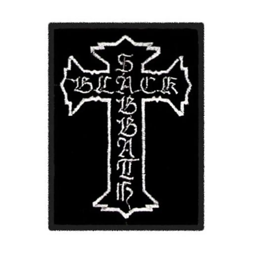 Нашивка Black Sabbath хрест вишита
