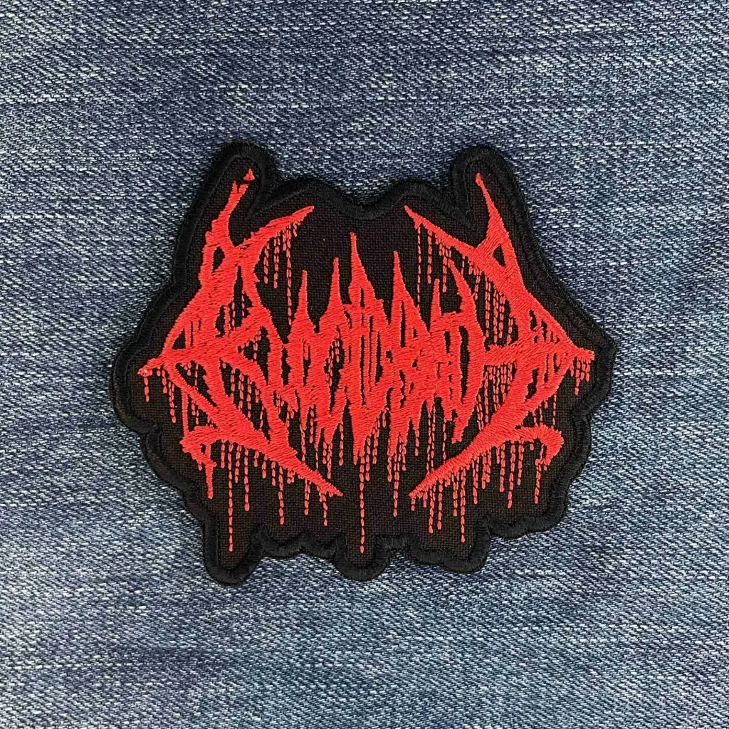 Нашивка Bloodbath Red Logo вишита фігурна