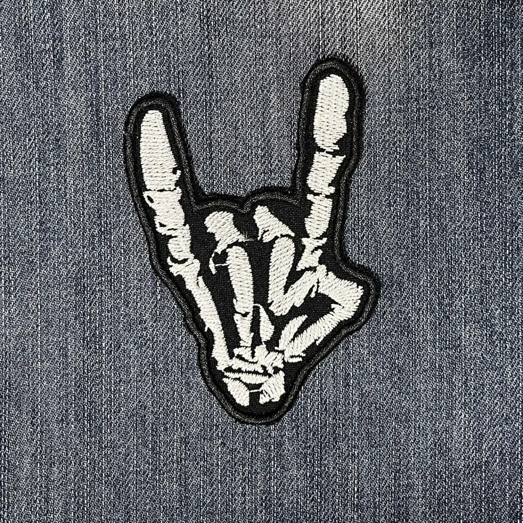Нашивка Devil Horns Sceleton вишита