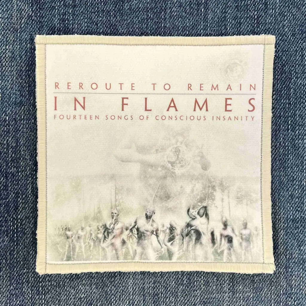 Нашивка In Flames - Reroute To Remain друкована біла кайма