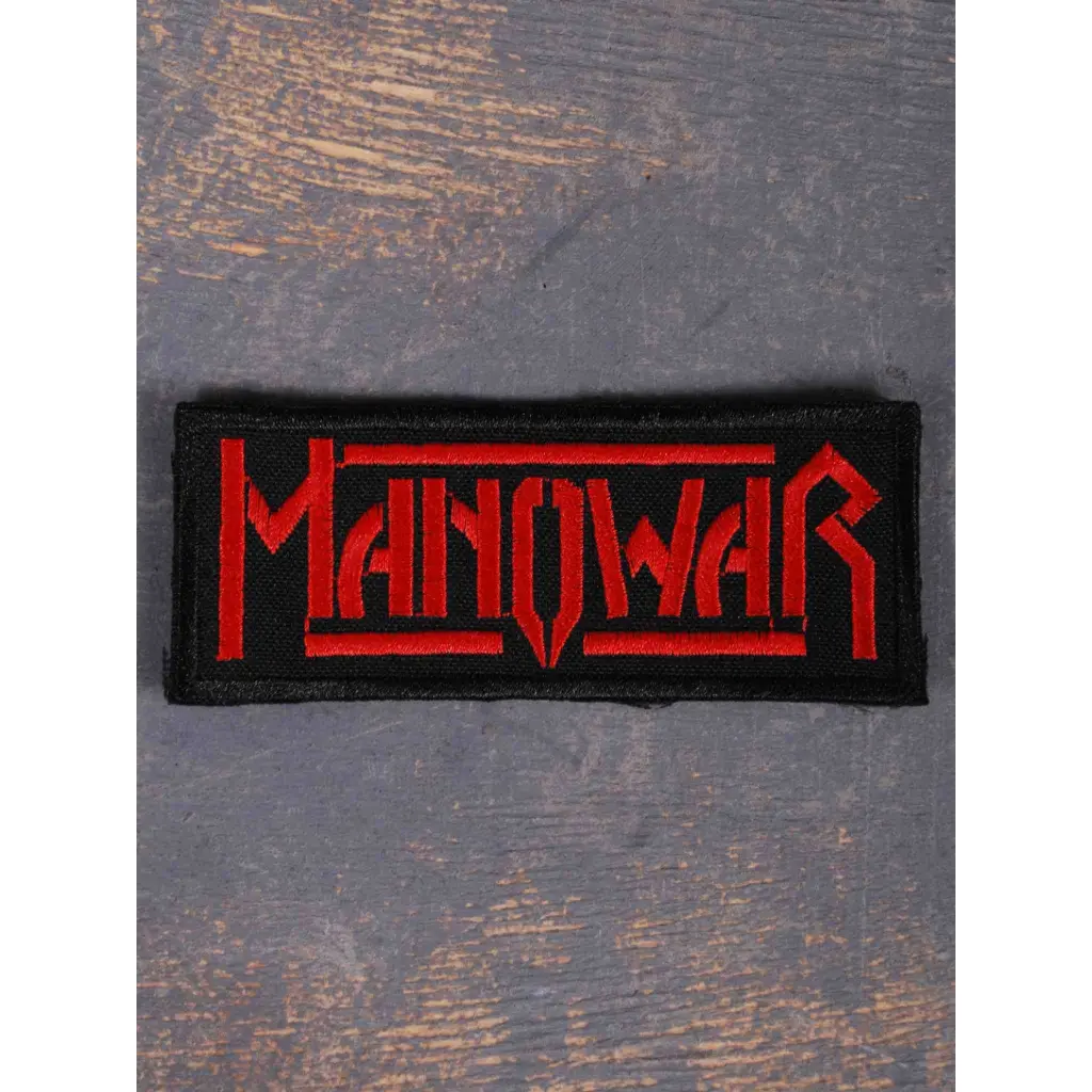 Нашивка Manowar Red Logo вишита