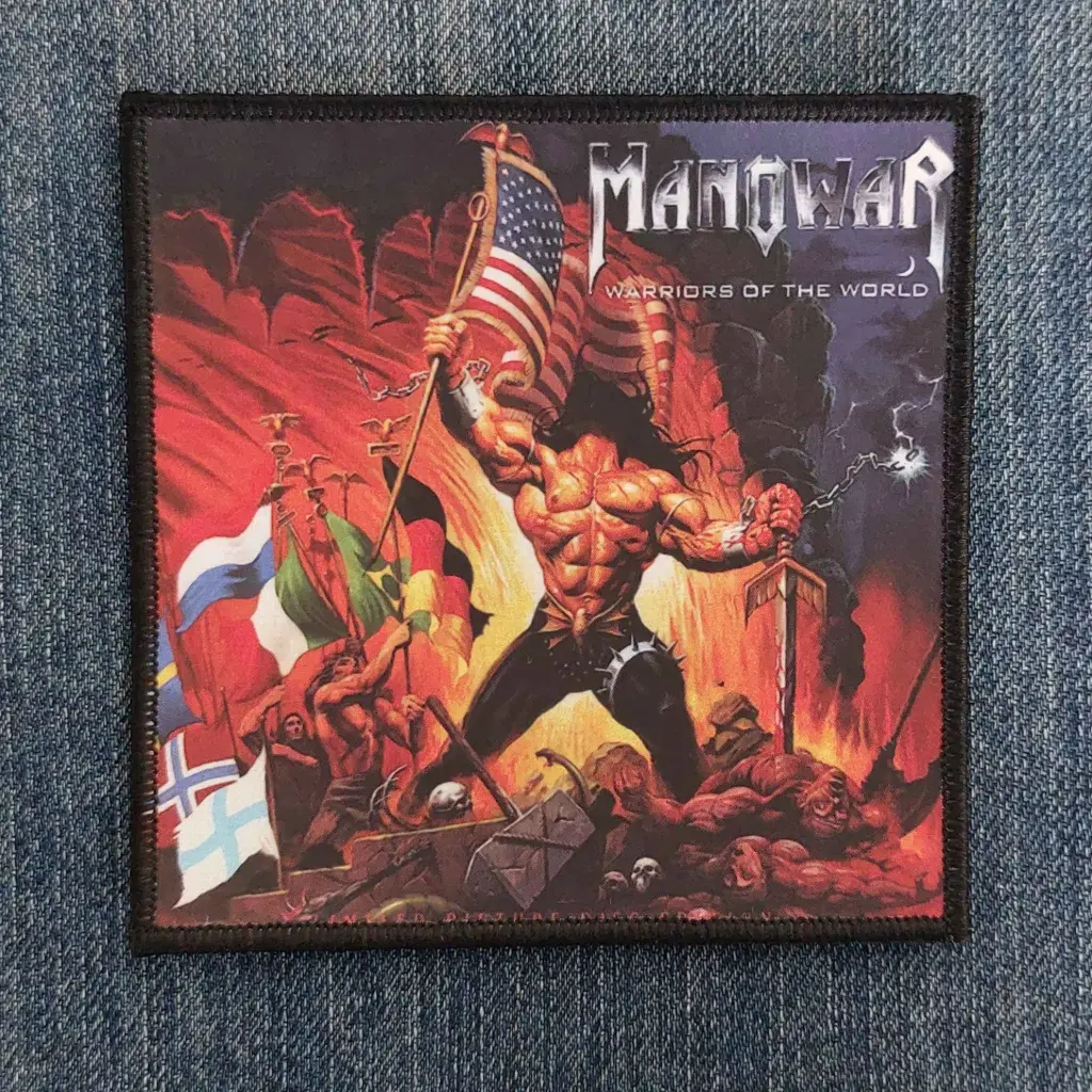 Нашивка Manowar - Warriors Of The World друкована