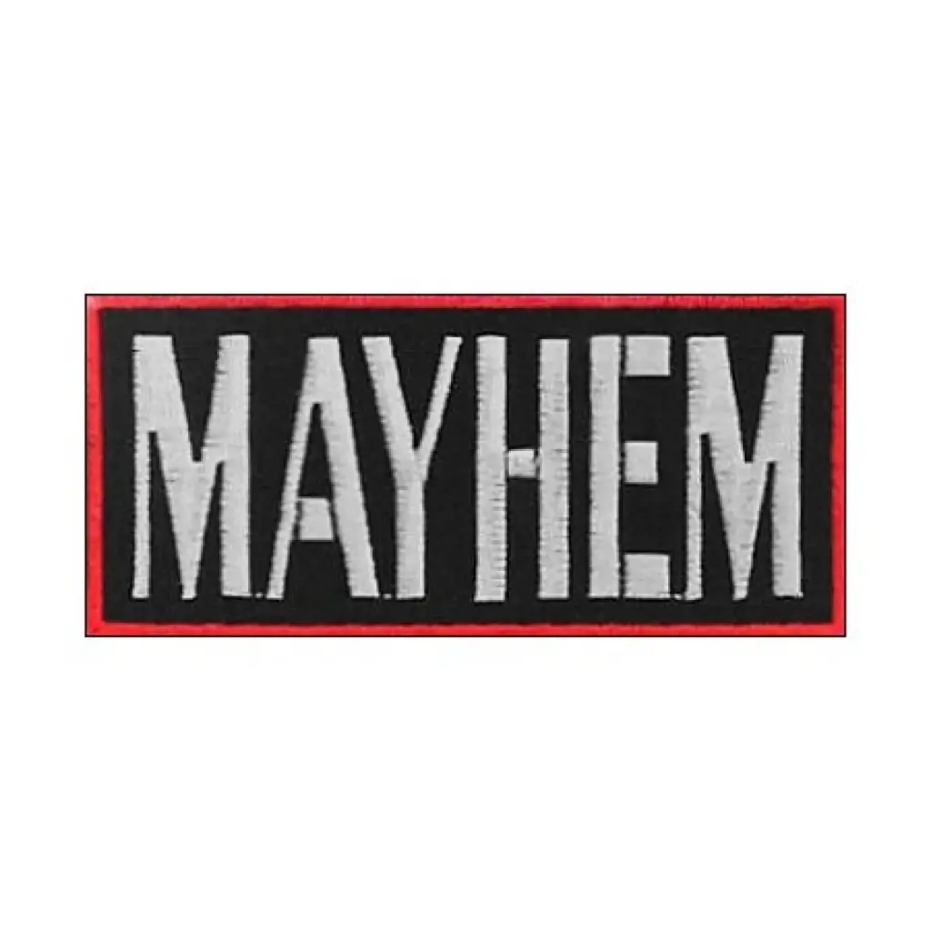 Нашивка Mayhem вишита