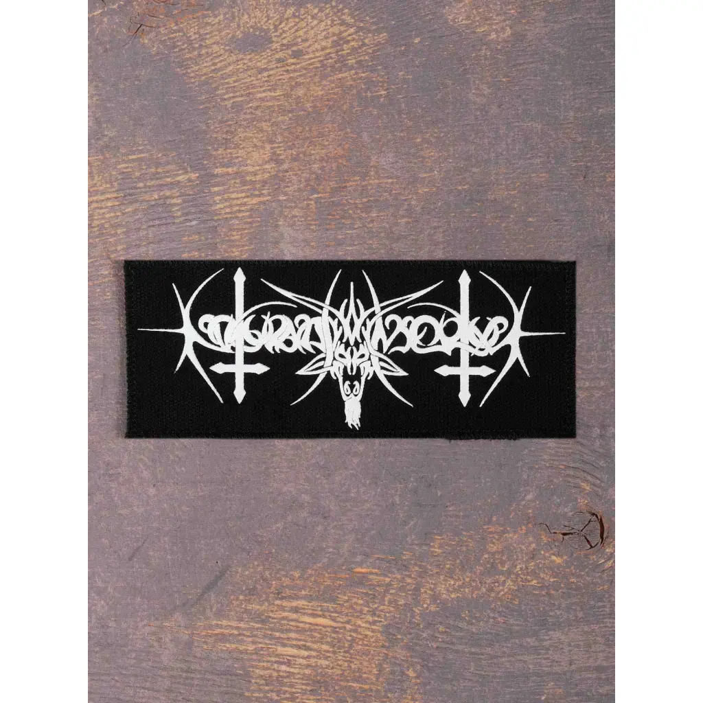 Нашивка Nokturnal Mortum - Goat Horns Logo катана