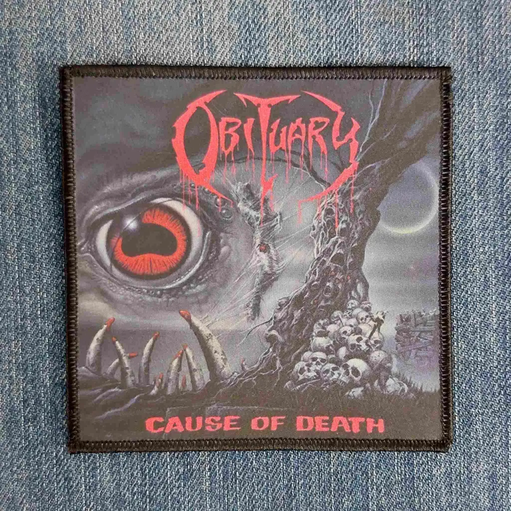 Нашивка Obituary - Cause Of Death друкована