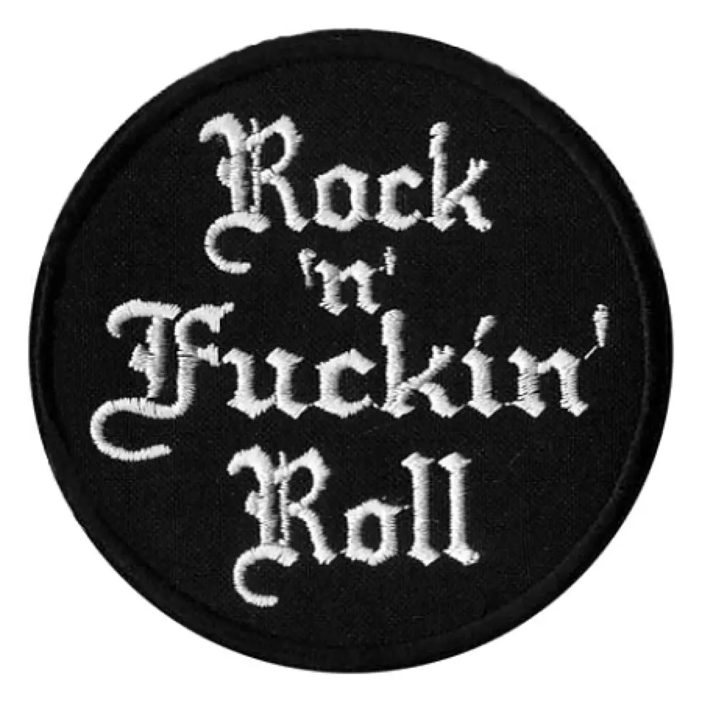 Нашивка Rock n Fuckin Roll вишита