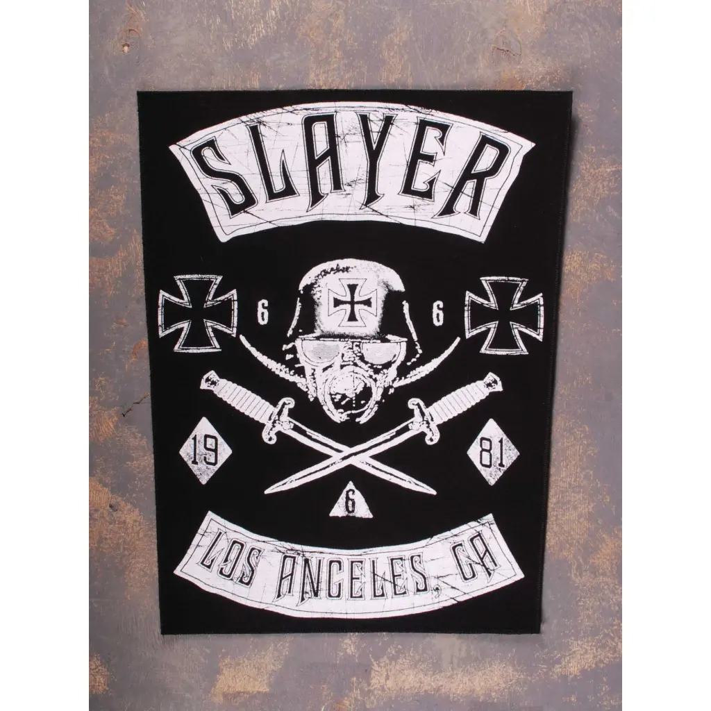 Нашивка Slayer - Los Angeles, CA на спину