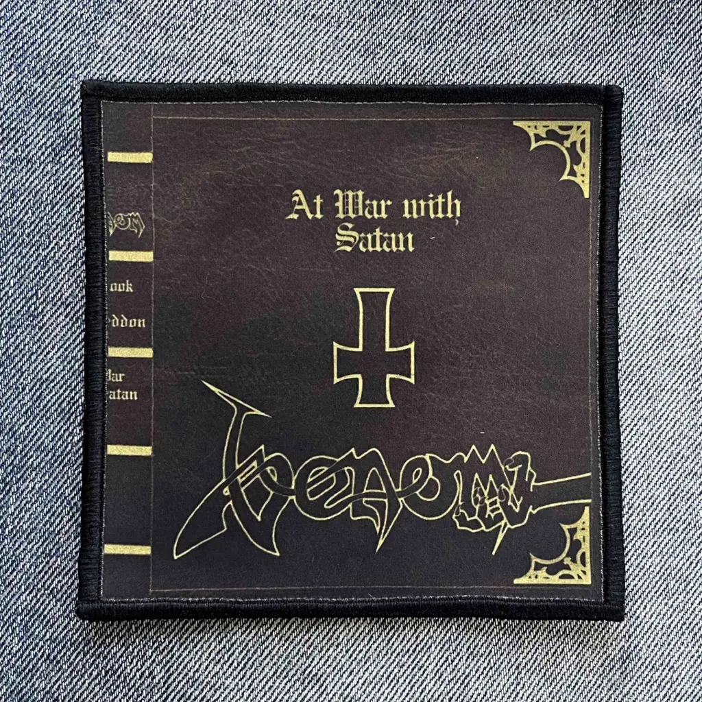 Нашивка Venom - At War With Satan друкована