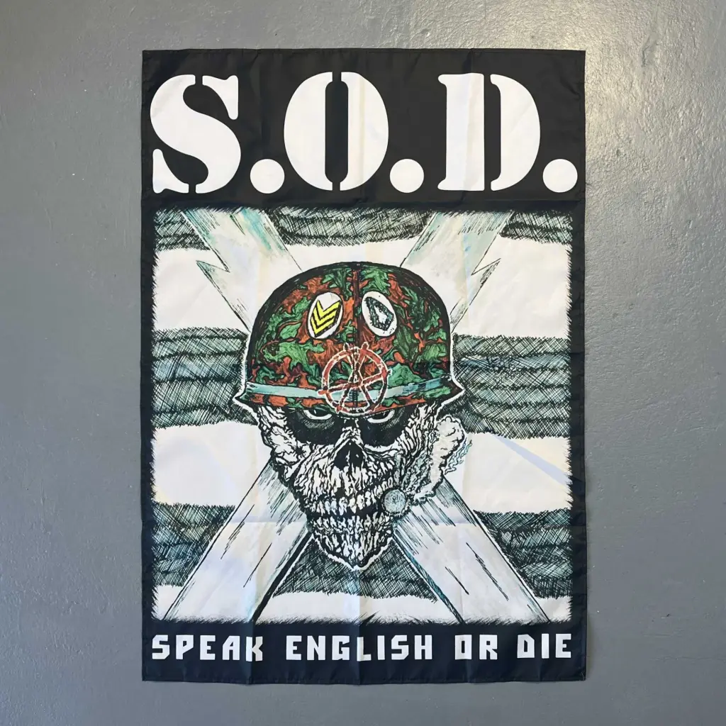 Прапор S.O.D. - Speak English Or Die