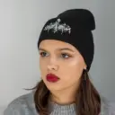 Шапка біні Nokturnal Mortum - Істина (Verity) White Logo вишита чорна