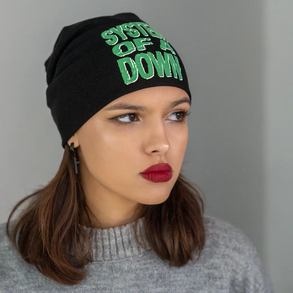 Шапка біні System Of A Down катана чорна