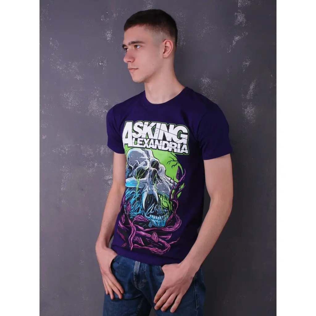 Футболка Asking Alexandria - Night Slime фіолетова