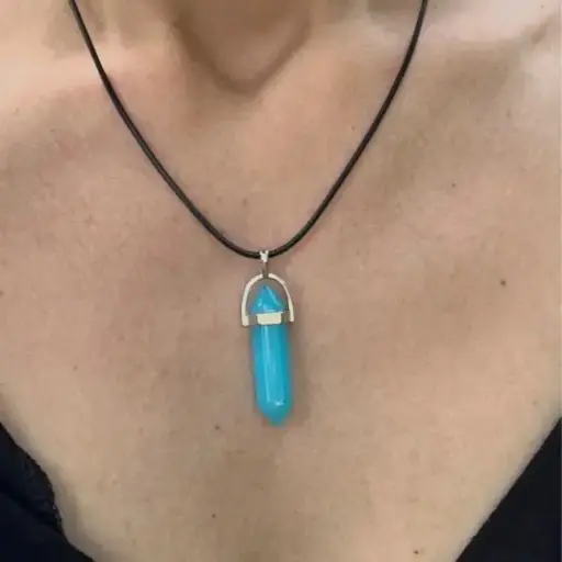 [11406] Кулон на мотузці Blue