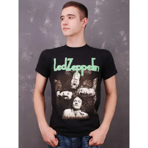 [11811] Футболка Led Zeppelin Green Logo