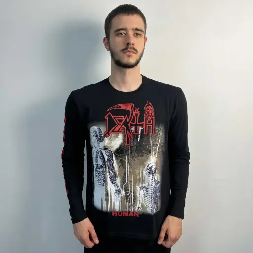 [11820] Лонгслів Death - Human чорний