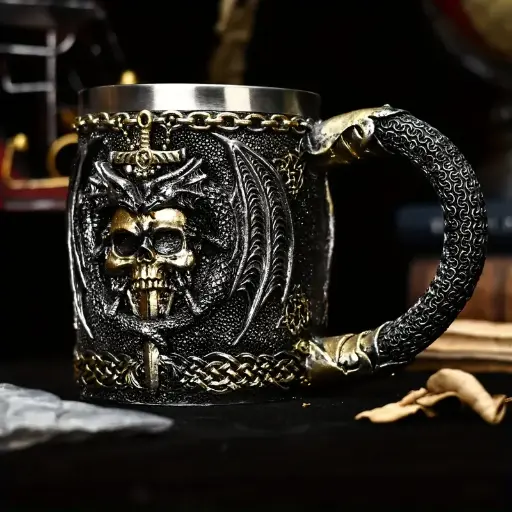 [11848] Кружка металева Дракон - Dragon