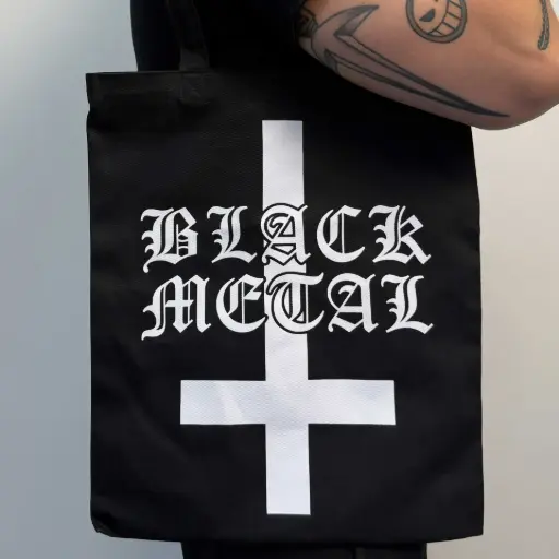 [11854] Сумка-шопер Black Metal Cross чорна