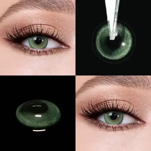 [11903] Контактні лінзи Aura green зелені