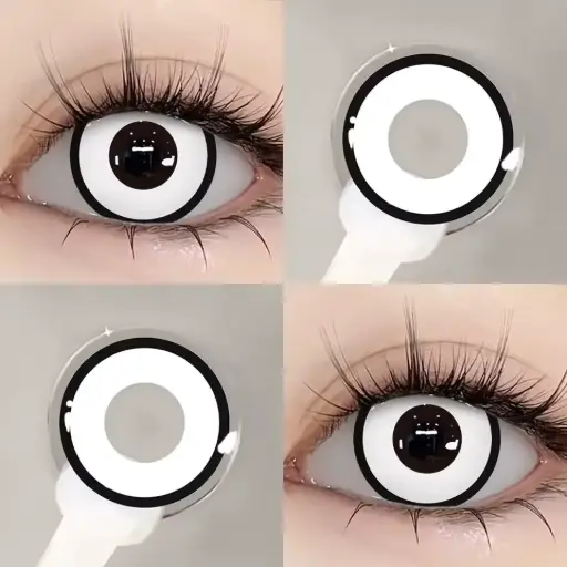 [11904] Контактні лінзи Manson білі