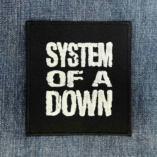 [11919] Нашивка System Of A Down Logo вишита