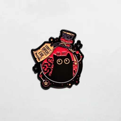 [11934] Пін Cat In Bottle