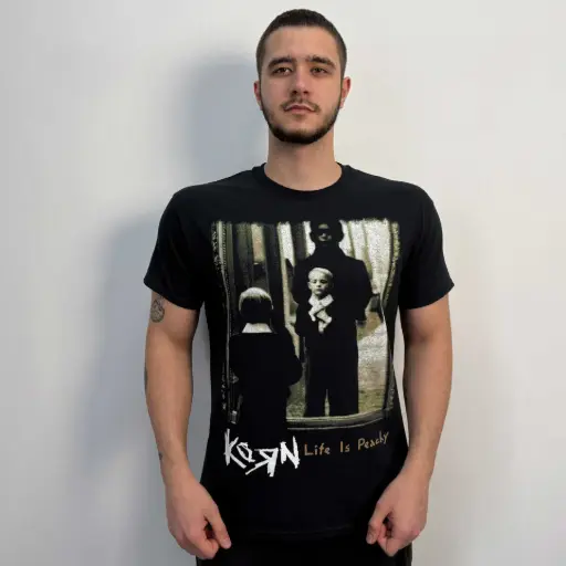 [12025] Футболка Korn - Life Is Peachy чорна