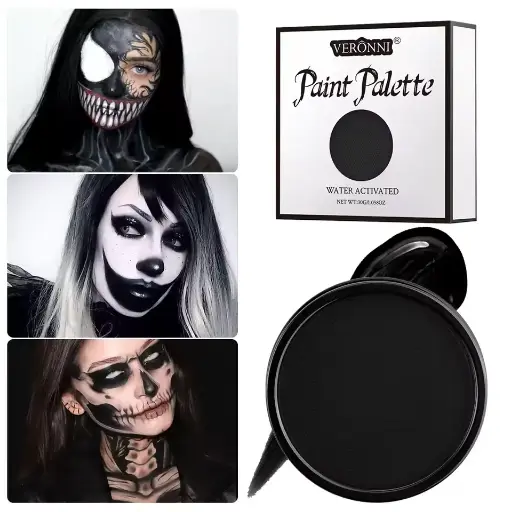 [12338] Аквагрим для обличчя та тіла чорний 30 г