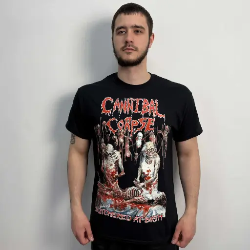 [12368] Футболка Cannibal Corpse - Butchered At Birth чорна