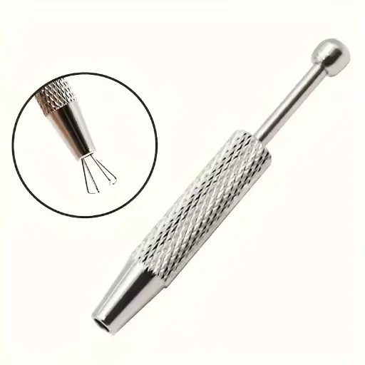 [12386] Затискач зажим для накруток тримач для пірсингу пінцет